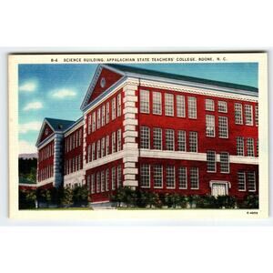 Science Building Applachian State College Boone North Carolina Linen Postcard